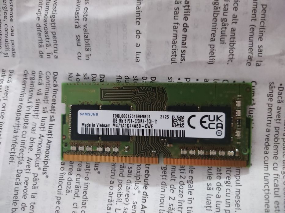 Ram 16GB 2x8 3200 mhz So-dimm (laptop)