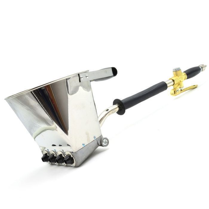 Masina pneumatica de tencuit din inox cu 4 duze