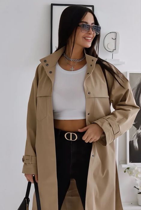 Тренч,размер 42-46 в иделатном состоние