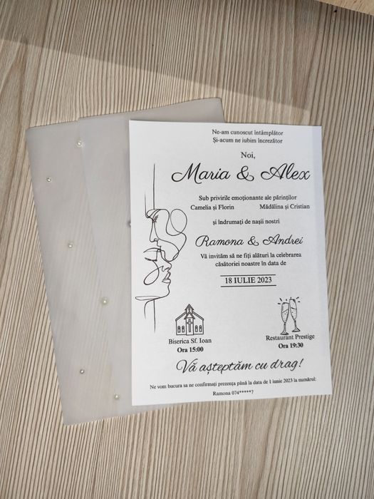 Invitații nuntă personalizate