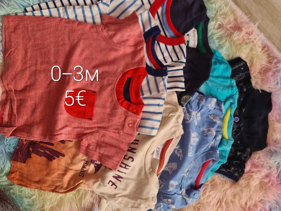 Лотове бебешки дрехи за момче, маркови, рзлични рзмери