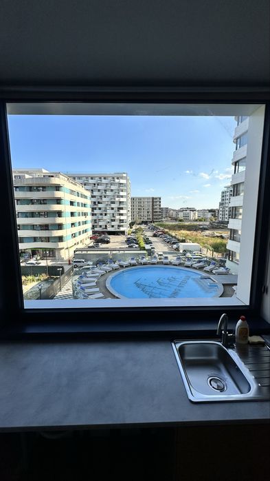 Studio 2 camere cu dormitor separat, Mamaia Nord Lidl, vedere la mare