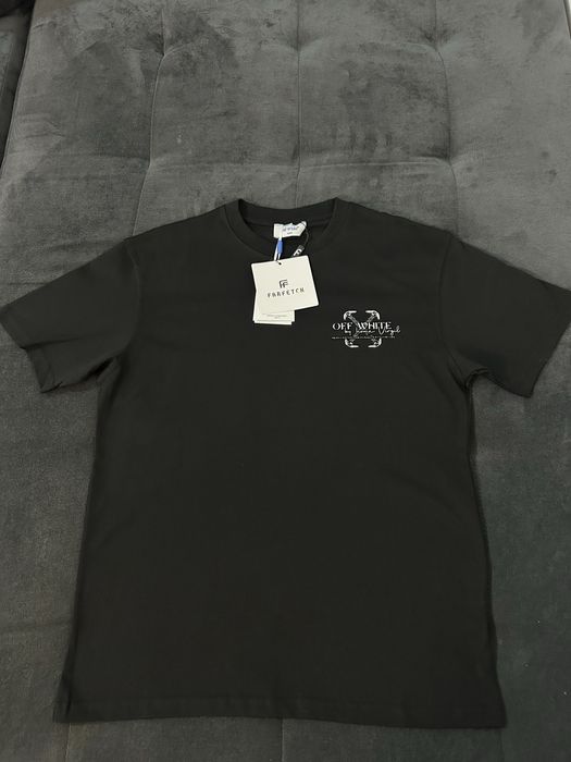 Tricou Off-White, model grafic spate, mărimea M