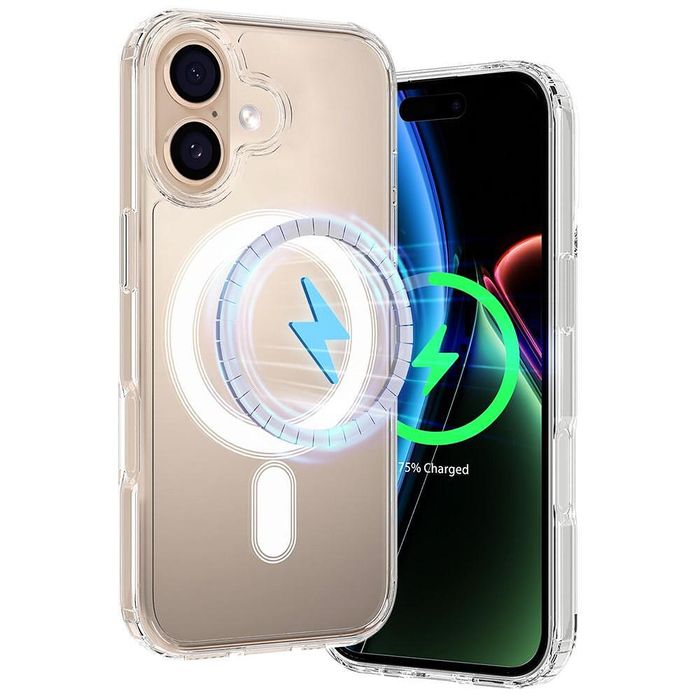 Прозрачен magsafe кейс за apple iphone 17