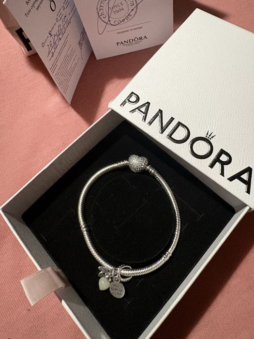 Гривна Pandora Romantic + Талисман “Изпълнена със светлина