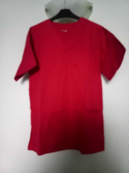 Bluza medicala unisex, rosie, M