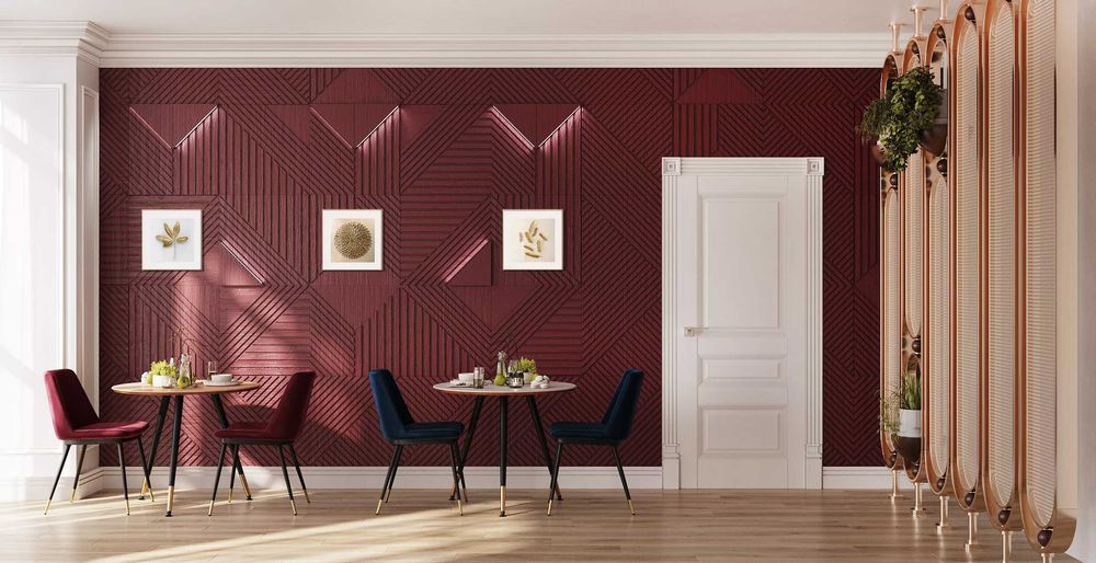 Декоративни 3D панели - 3д гипсови пана, стенни облицовки, 0021