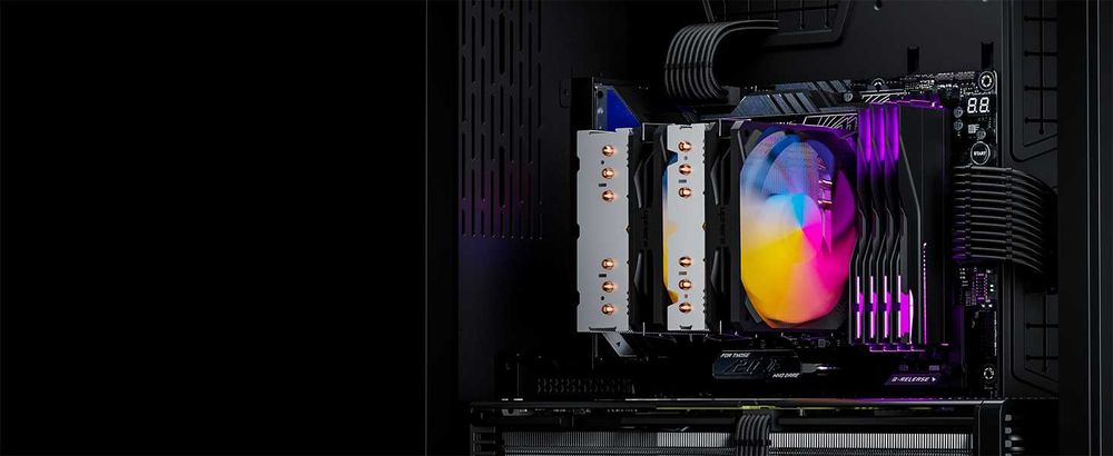 upHere ARGB високоефективен въздушен охладител на процесора