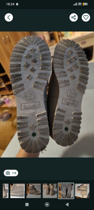 Ghete dama Timberland piele naturala 37,5