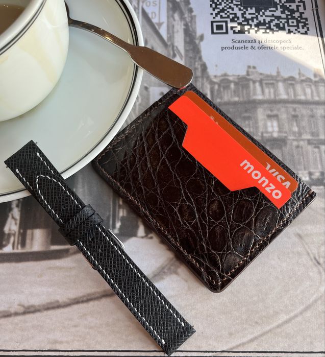 Curea pentru ceas 18 mm handmade din piele Taiga – premium