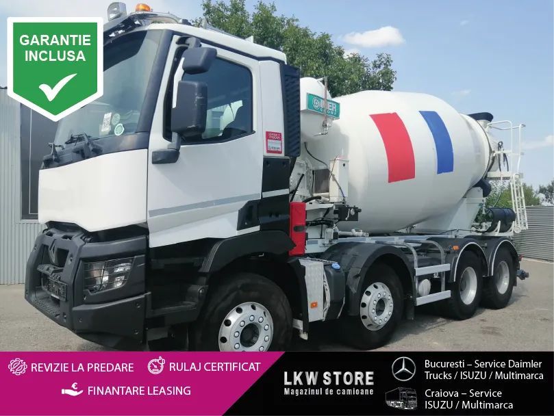 Renault C 430 8x4 Betoniera/Beton Mixer 9m3, TOP !!! Camion Betoniera in stare buna
