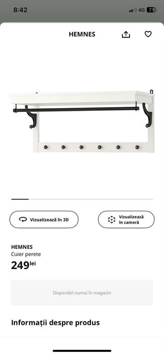 Cuier si depozitare pantofi IKEA