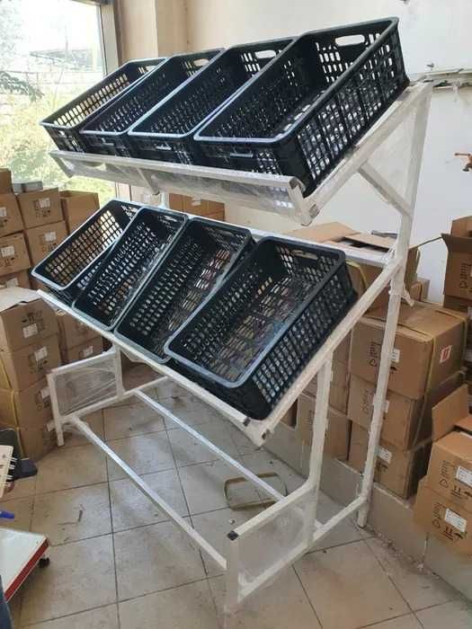 Торговые стеллажи полки для магазинов перфорация овощной в рассрочку