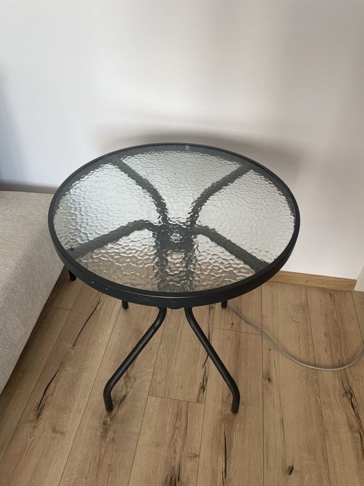 Masă terasă/ balcon  jysk RADSTRUP Ø60 neagră