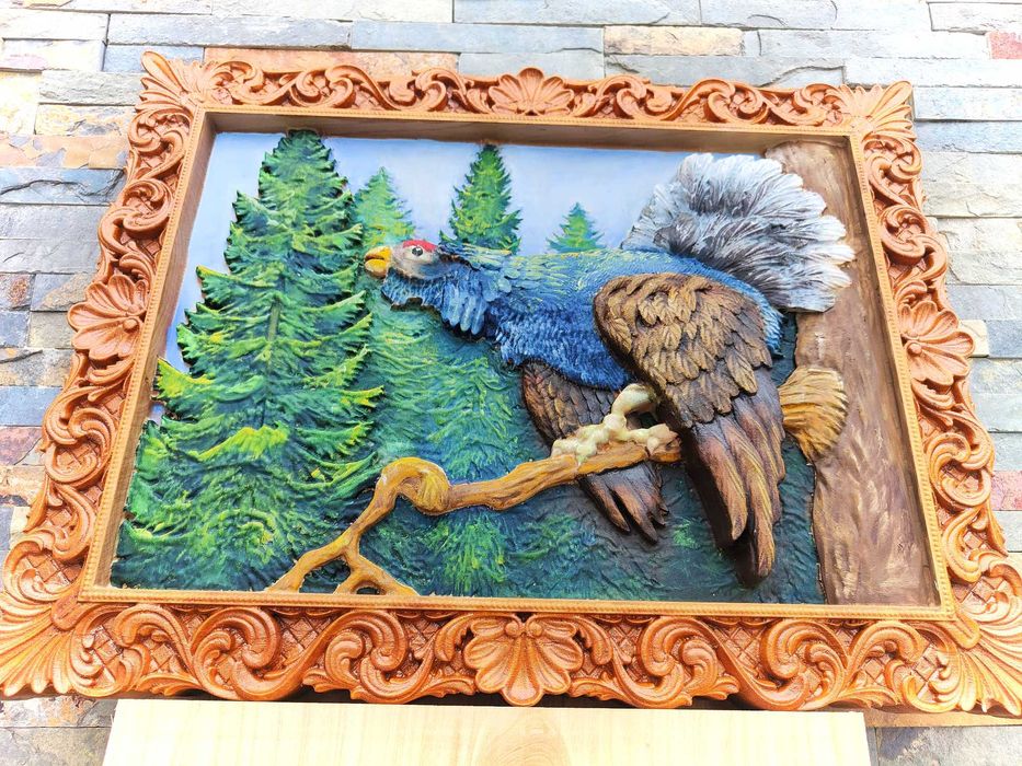 Panou decorativ din lemn masiv  | Cocos de munte