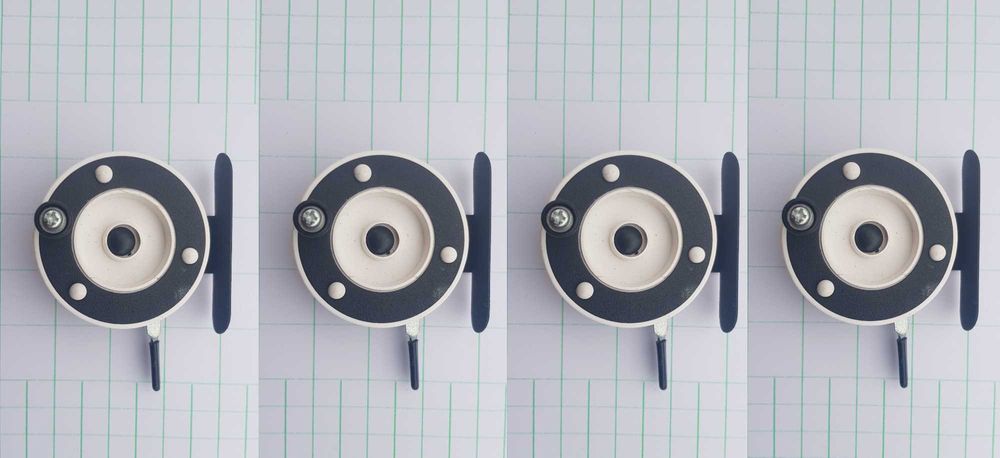 Set 4 lansete HAKUYO 1,20M fibra plina cu 4 mulinete pescuit la copca