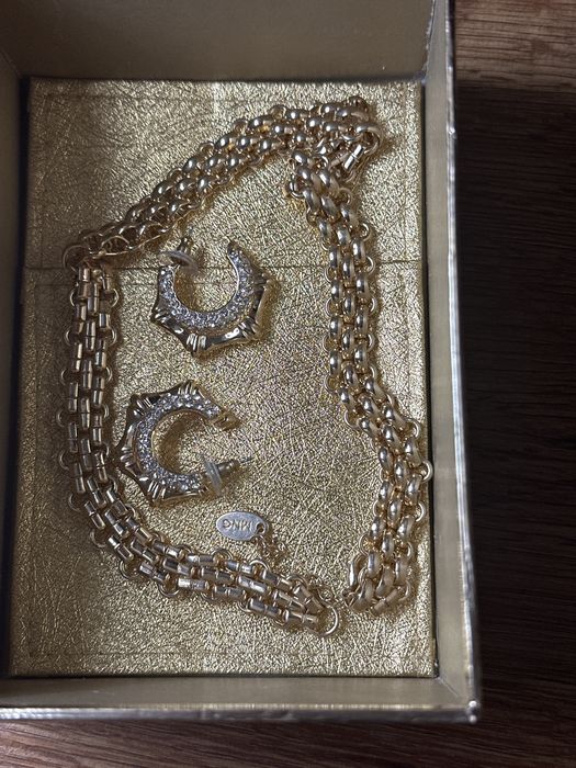 Оригинално колие и обици BSB в златно и сребърно