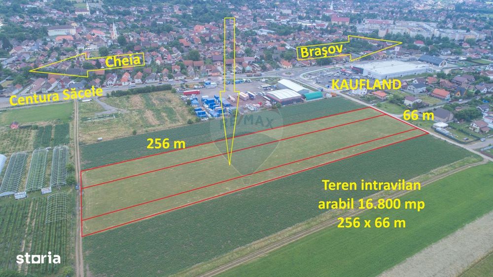 Teren intravilan, 3000 mp, lângă Kaufland Săcele