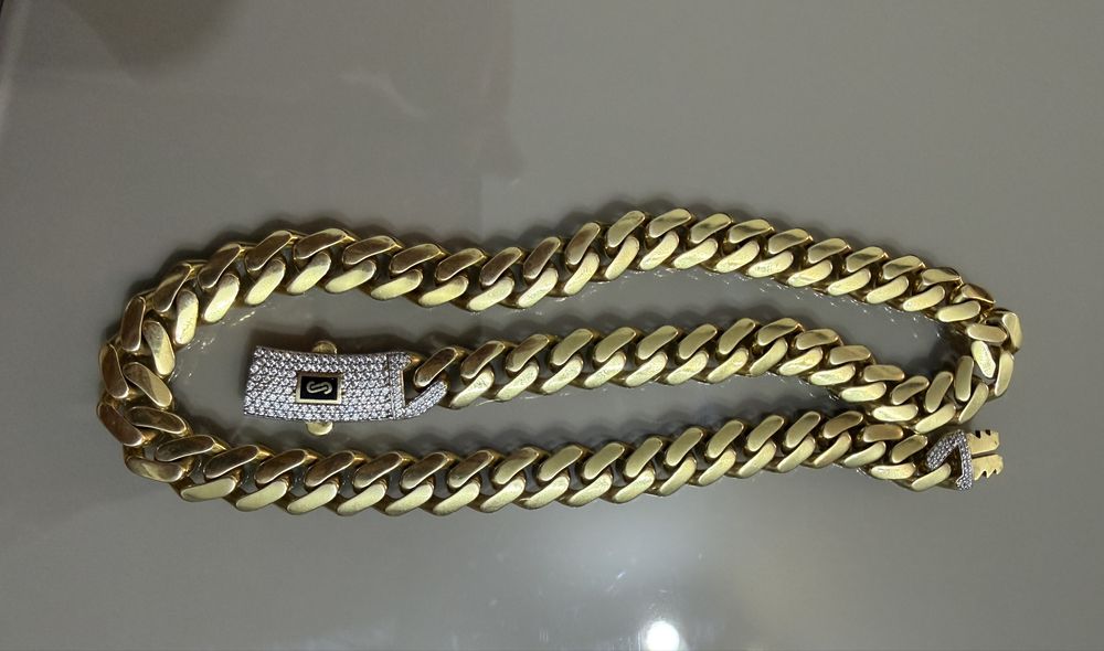 Lant aur monaco chain original, 14k!!