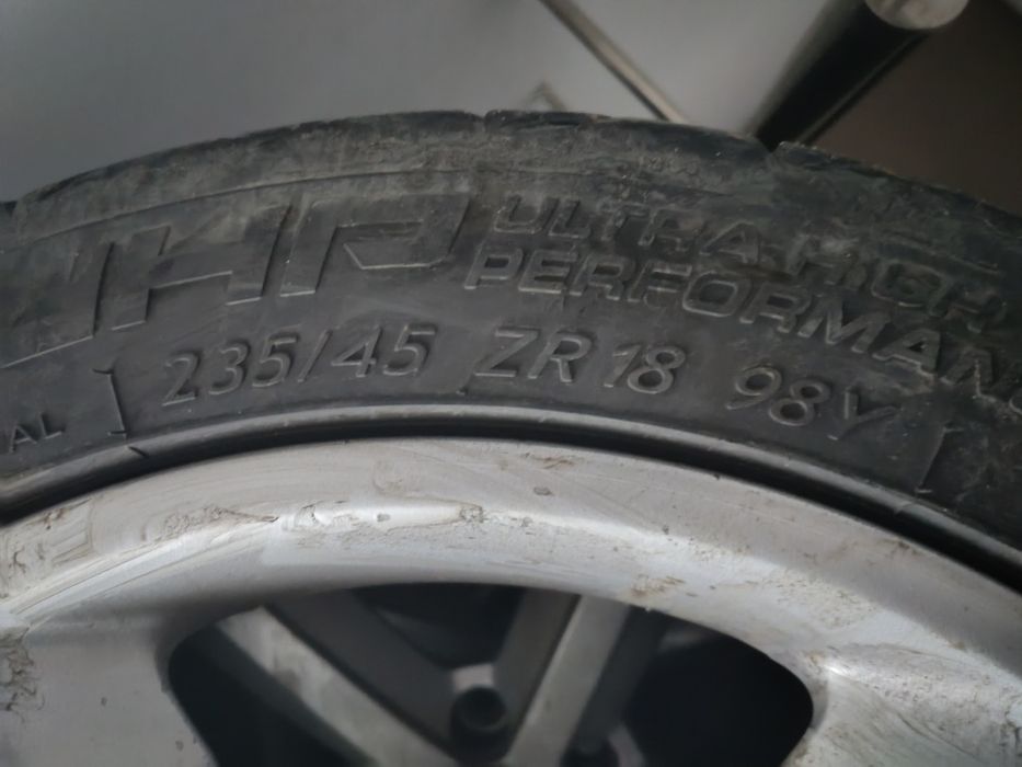 Jante Audi R18  5x112 echipate cu cauciucuri de vară