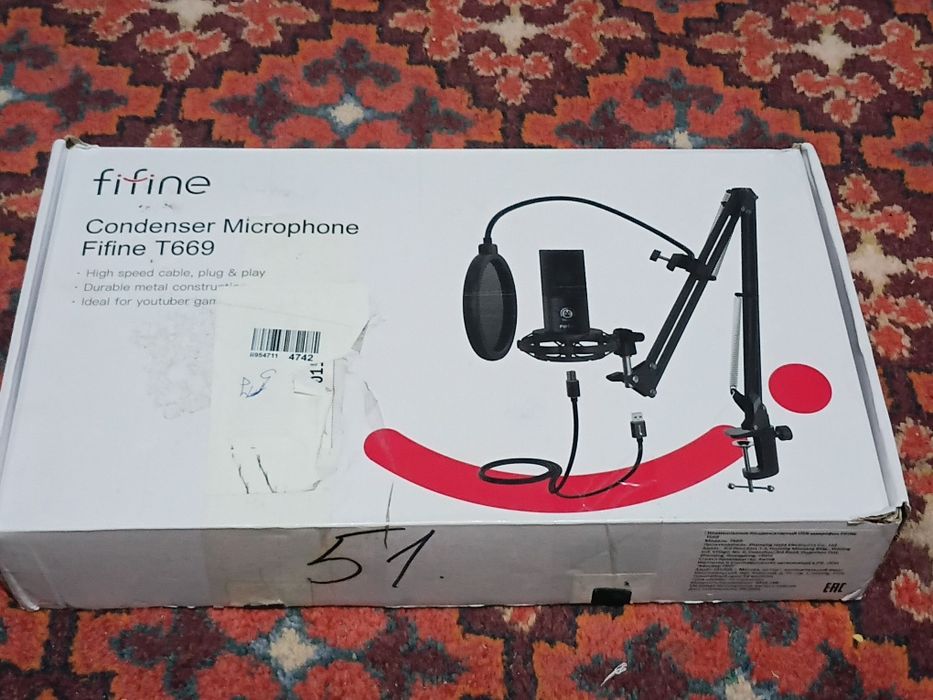 Fifine t669 полный комплект.