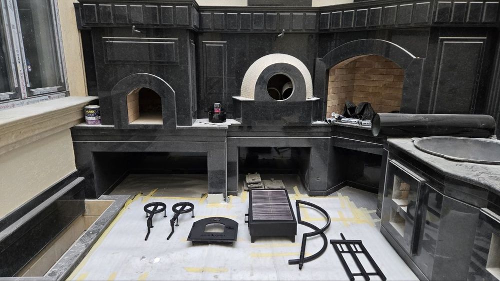 Летние кухни ,барбекю казаны очаги помпейские печи.мангалы