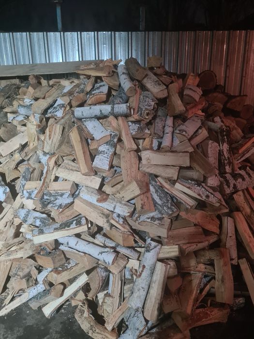 Береза дрова в мешках