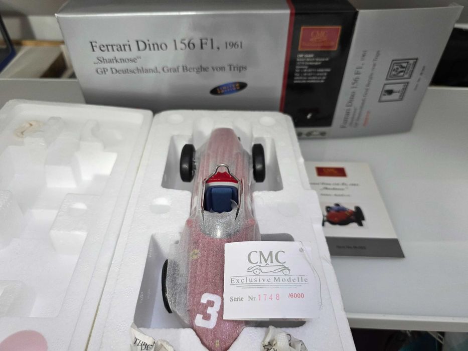 Macheta Auto 1/18 CMC Ferrari Dino 156 F1 Sharnose GP Deutschland Graf Berghe