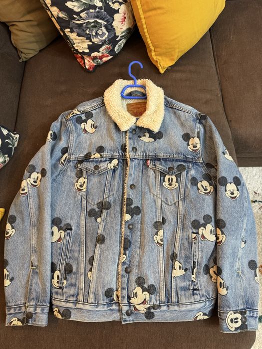 Geaca de blugi imblanita Levi’s Mickey Mouse