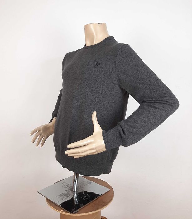Fred Perry Crew Neck Sweater - Оригинален мъжки пуловер размер L