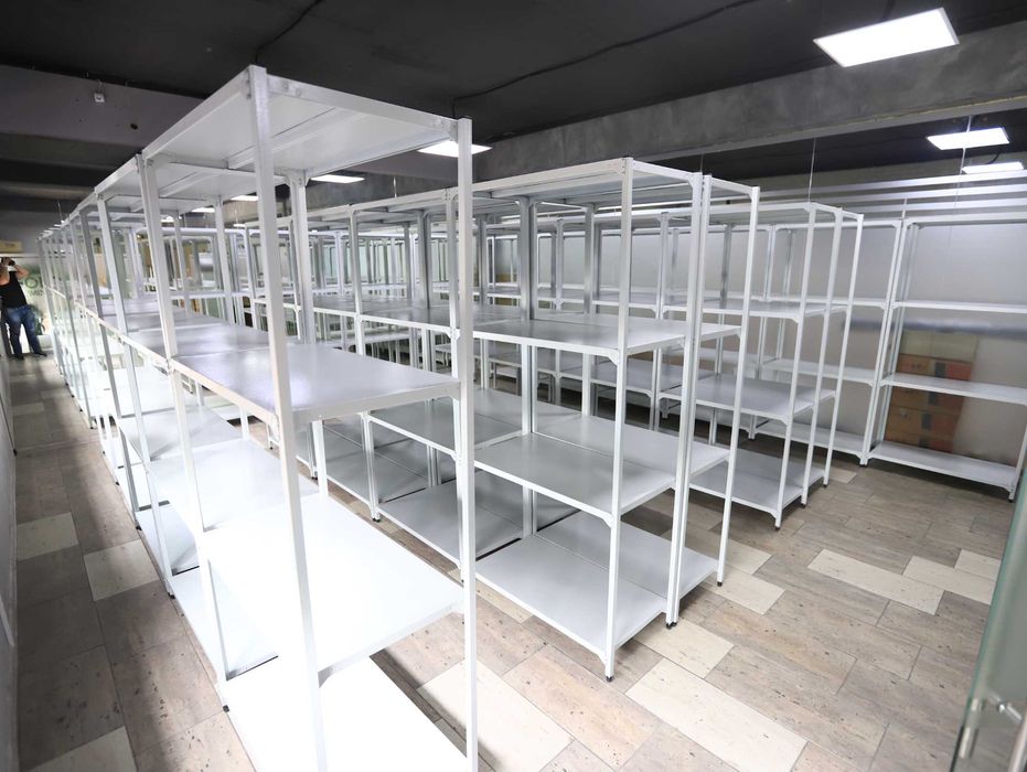 Polkaly stellaj, arxiv tokchasi Акция, метал архивный стеллаж