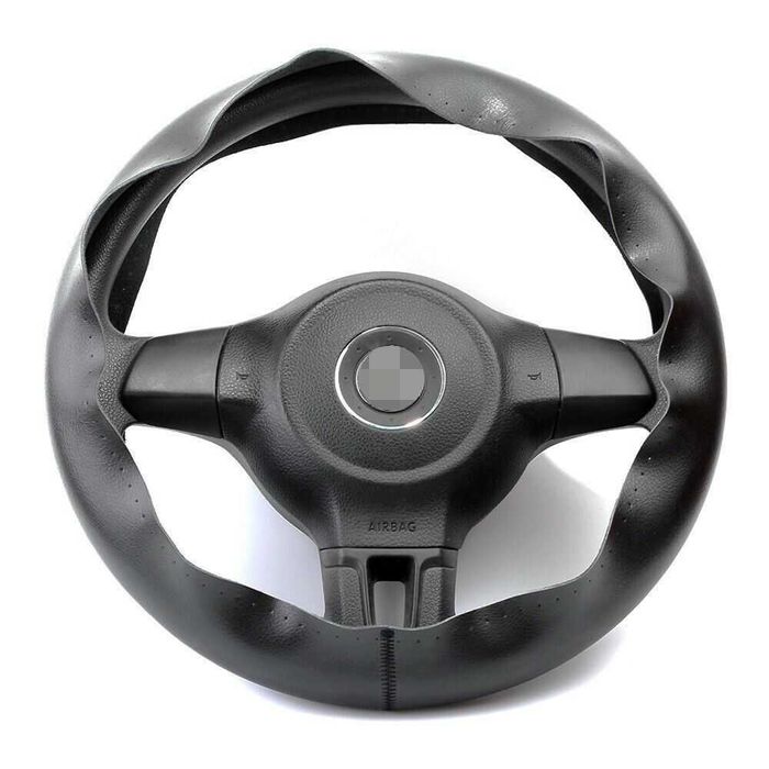 Кожен калъф за волан „направи си сам“ - естествена кожа, размер M с игла и конец