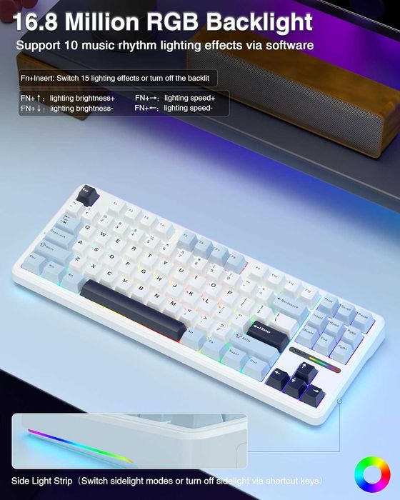 Механична клавиатура AULA F87 Wireless 75% TKL