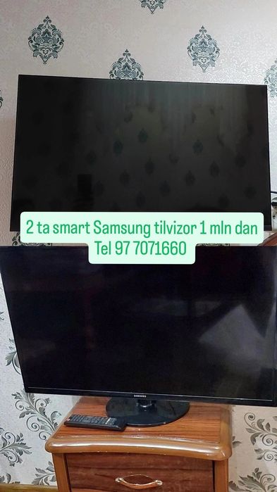 2 ta smart tv sotiladi telefon qilila kelishamiz