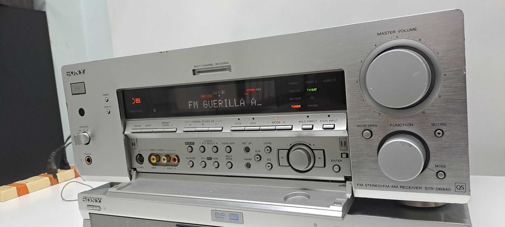 Sony CD RDR-GX7 si Receiver QS STR-DB840 linie audio Amplificator