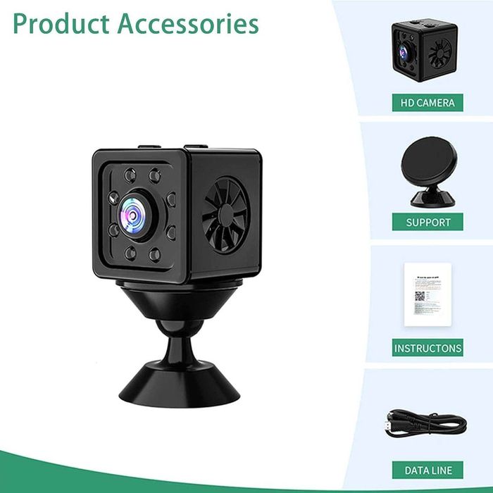 K13 безжична WiFi мини камера Hd 1080p нощно виждане,детектор движение