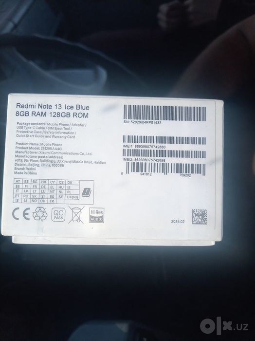 Redmi note 13  sotiladi