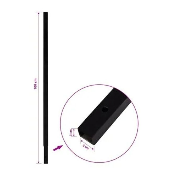 Tub de prelungire pentru foraj la sol 4 x 1 m, tub de

conexiune, otel