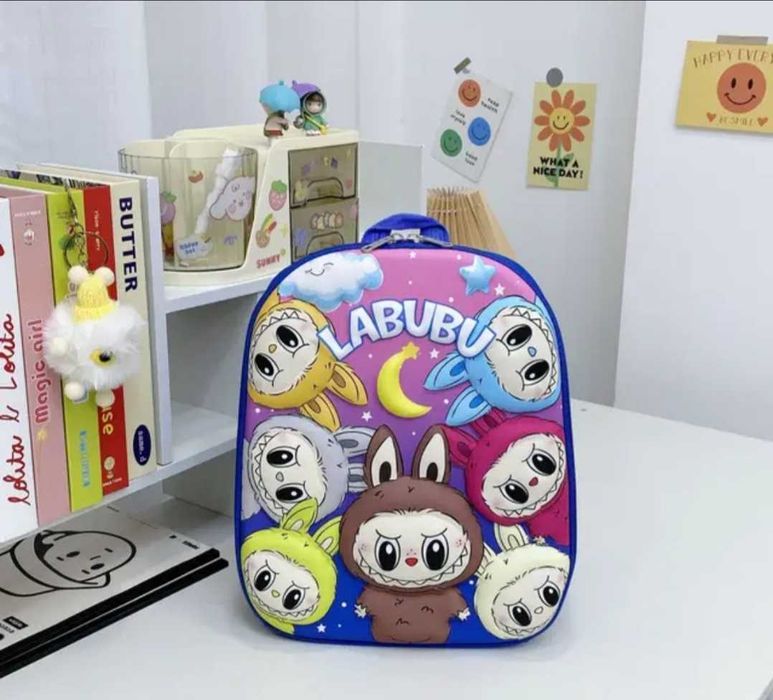 3D Детска раница за училище Лабубу LaBuBu Чанта за Деца