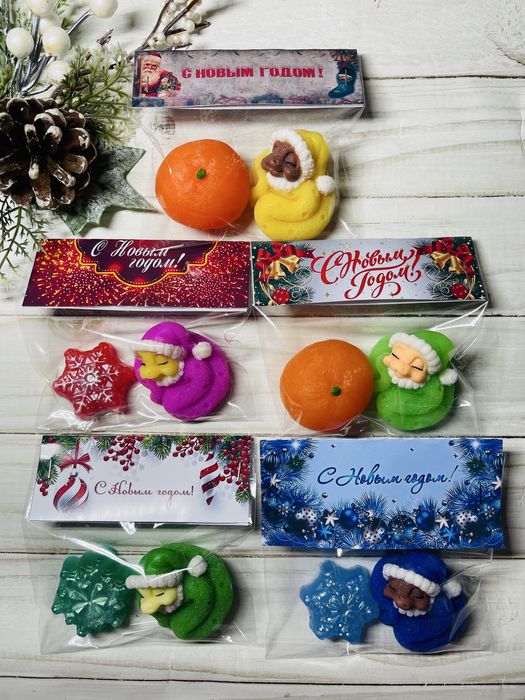 Мыло ручной работы новогоднее