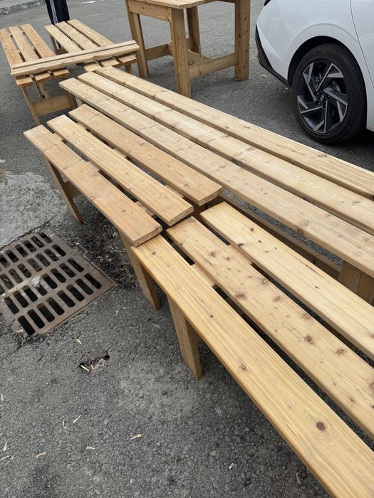 Стол и лавочки для бани