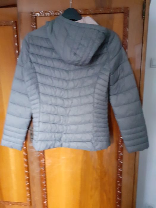 Geaca de dama cu gluga de la orsay culoare gri -argintiu