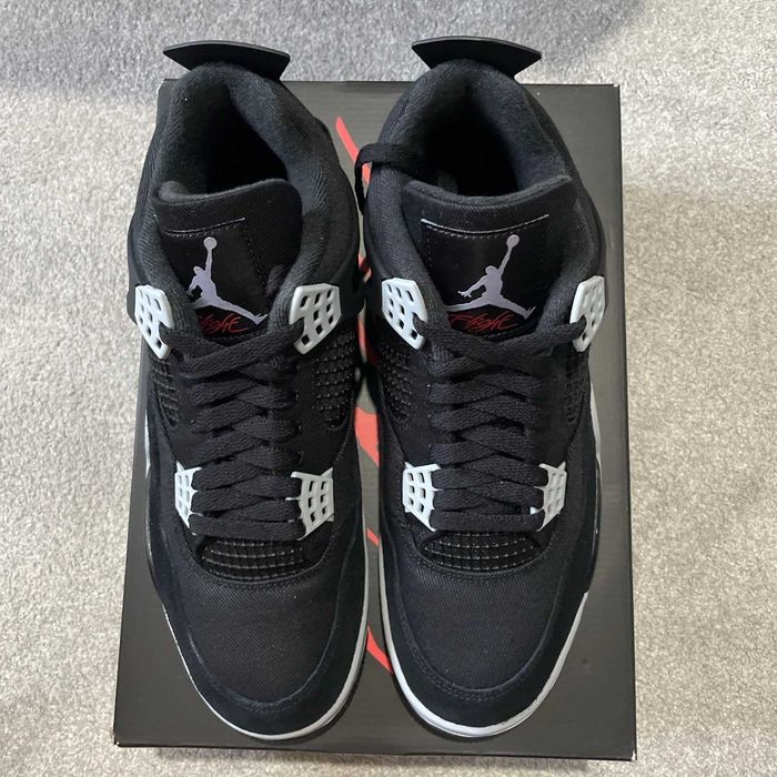 Sneakers Jordan4 black canvas