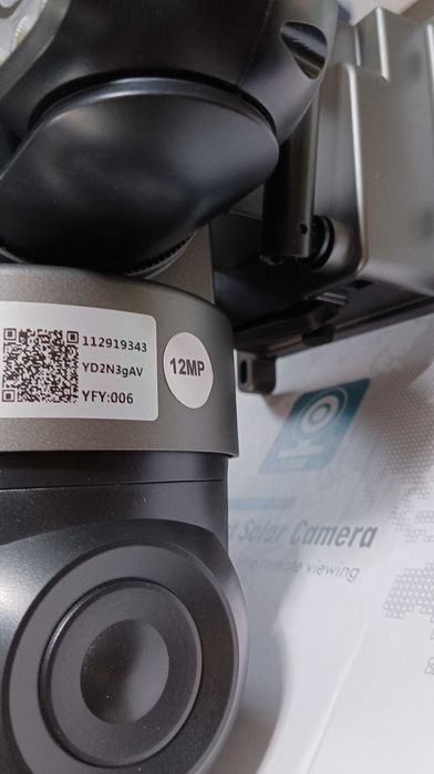 Тройна Соларна безжична водоустойчива камера WIFI 12MP въртяща осветяване