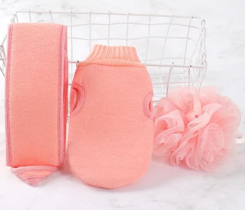 Набор мочалок для бани и душа.