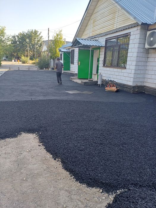 Асфальтирование,,укладка асфальта...