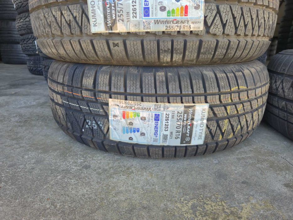 4 Anvelope M+S IARNA - 255/70/16 111H - Kumho WinterCraft WP71 SUV - NOU - DOT 2023 !