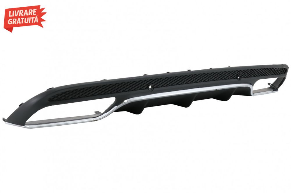 Difuzor Bara Spate cu Ornamente tobe Negre Mercedes C-Class W205 S205