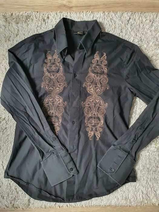 Just Cavalli мъжка риза с бродирани елементи