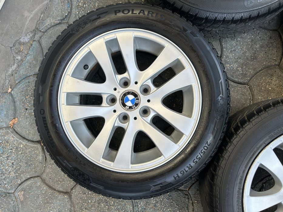 Jante aliaj 5x120mm, anvelope iarna 205/55 R16, BMW, E46, E90, E91, E81, E87, F29, F30, F31